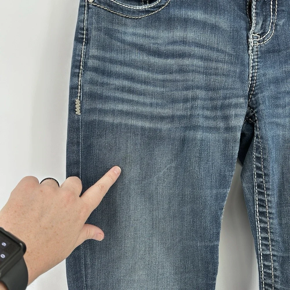 BKE Payton Low Rise Bootcut‎ Jeans Womens 30x33.5 Y2K Buckle Denim Flare Leg